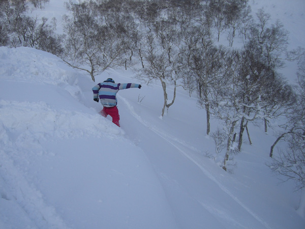 Jay dropping a big cliff